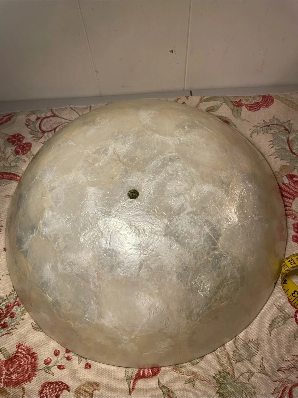 Handcrafted Mother-of-Pearl Decorative Serving Bowl - Ivory
